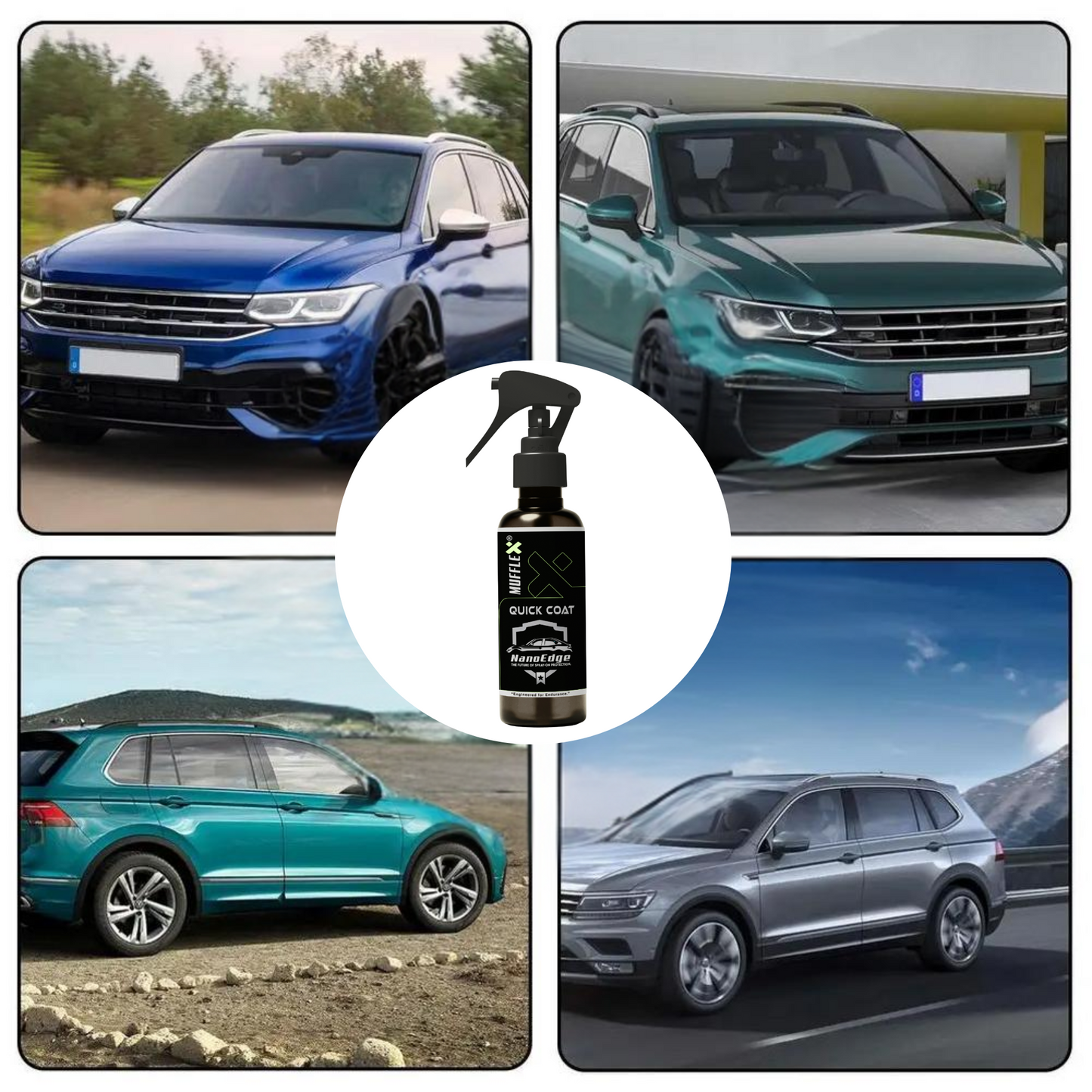 Mufflex NanoEdge Quick Coat | Instant Shine. Durable Protection. Smart Nano Coating for Car Paint.