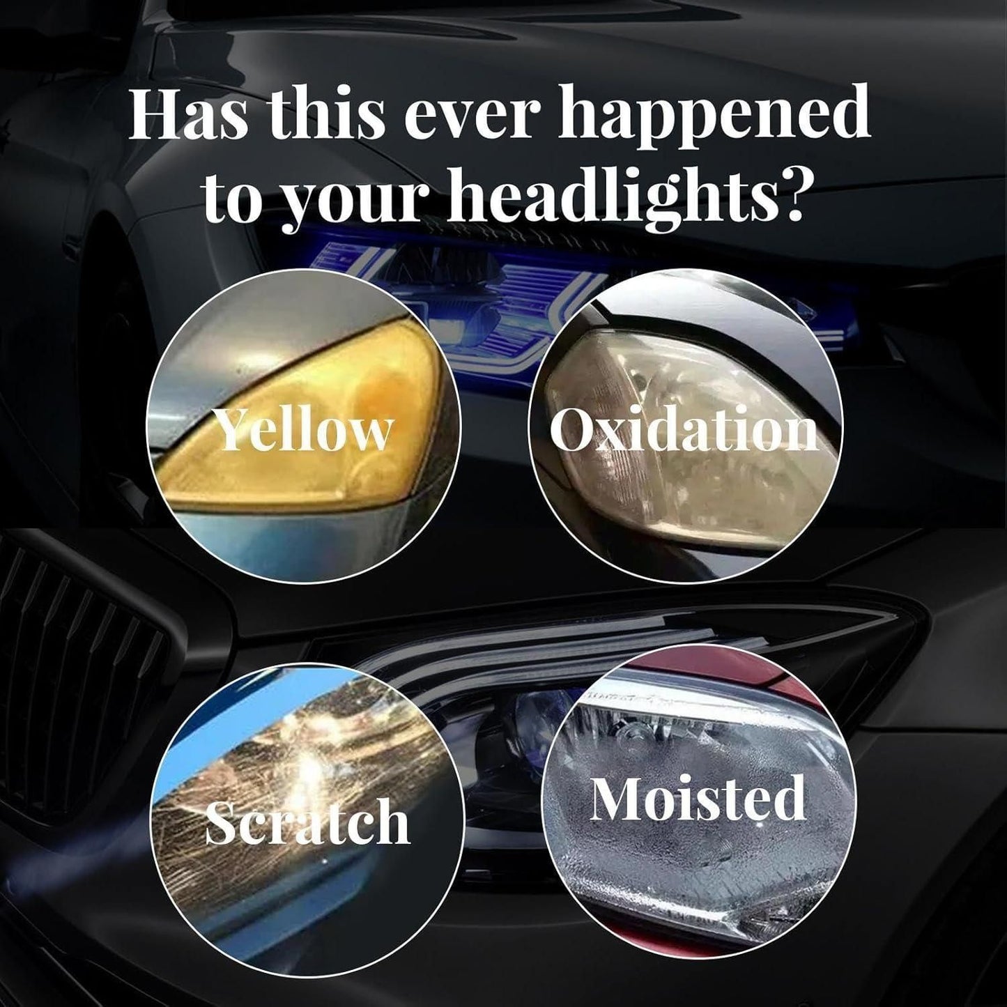 Complete HEADLIGHT Cleaner + Restorer- PACK OF 3