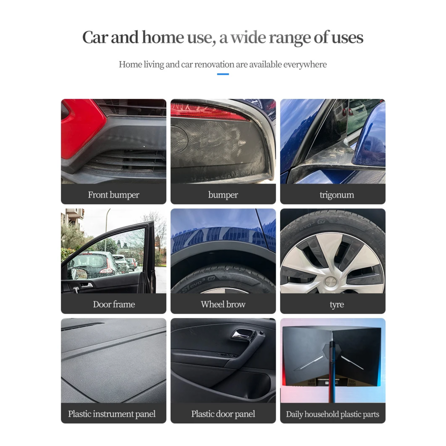 Restore, Protect & Shine Faded Plastics – Interior & Exterior Use