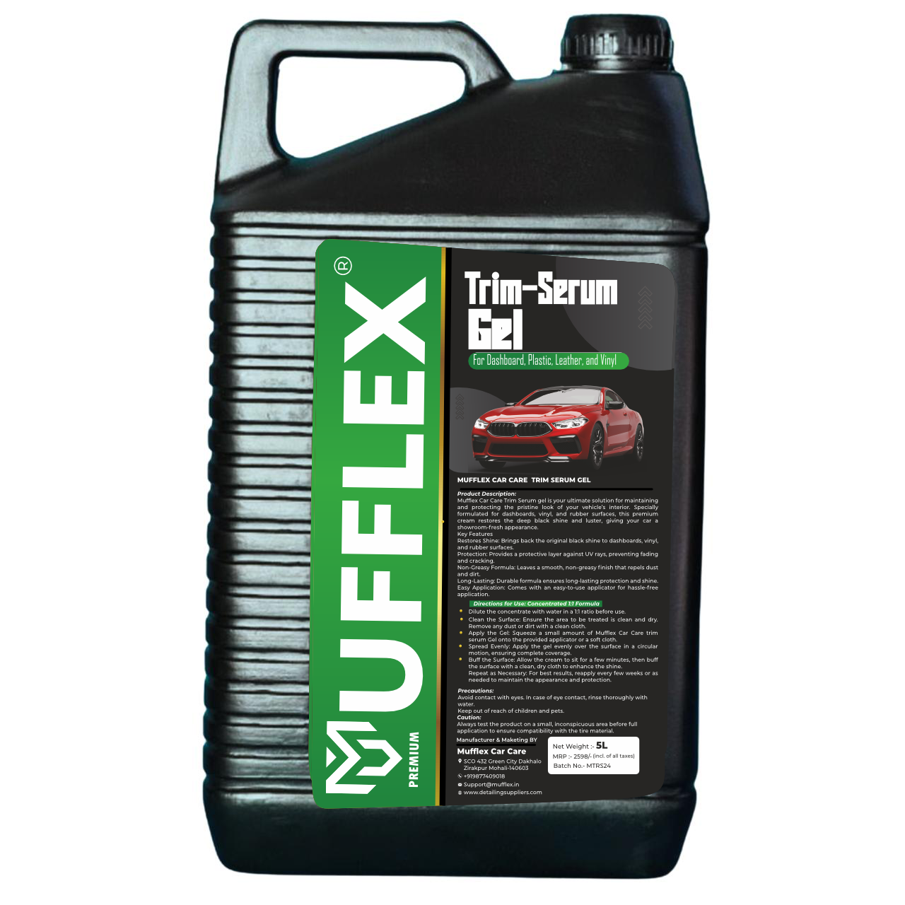 Trim Serum Gel Concentrate: Restore and Protect Your Dashboard and Plastic Parts**