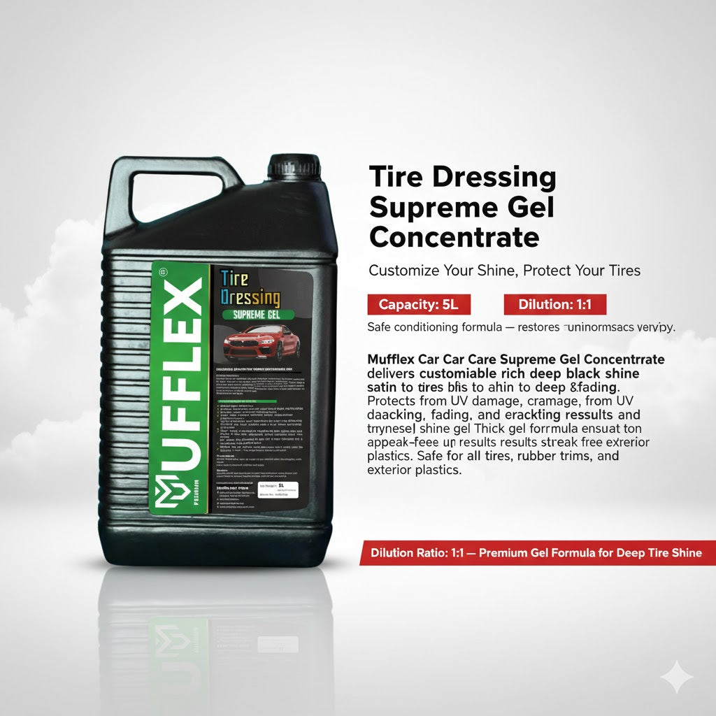Tire Dressing Supreme Gel Concentrate:1:1 -Customize Your Shine, Protect Your Tires