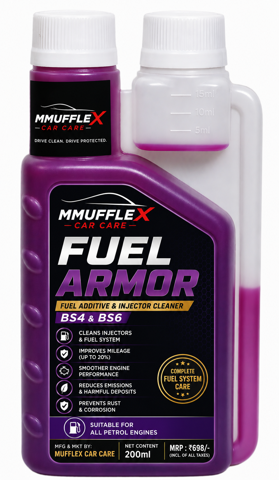 MUFFLEX FUEL ARMOR™ Fuel Additive & Injector Cleaner