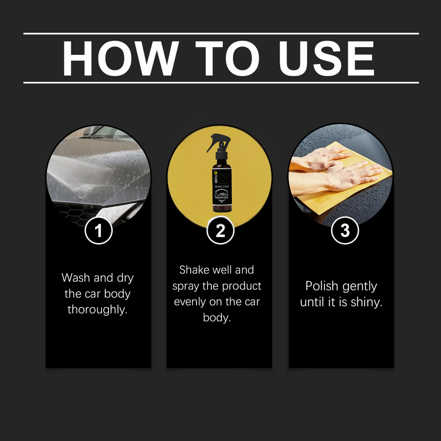 Mufflex NanoEdge Quick Coat | Instant Shine. Durable Protection. Smart Nano Coating for Car Paint.