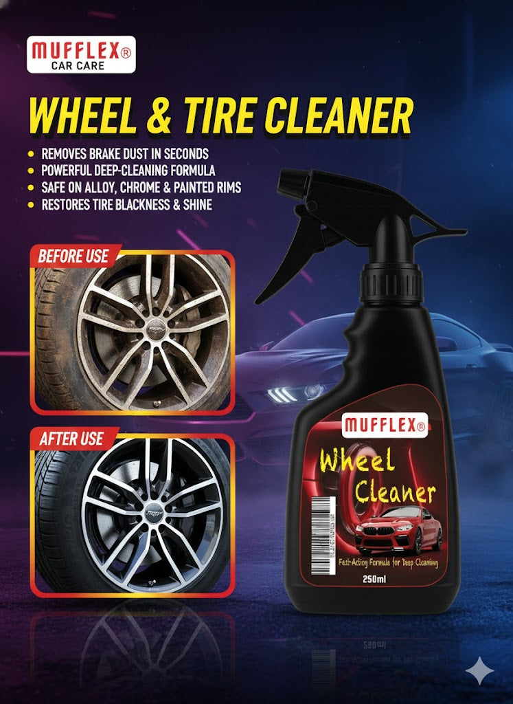 Mufflex Wheel : Tire Cleaner – Deep Cleaning + Tire Shine Formula