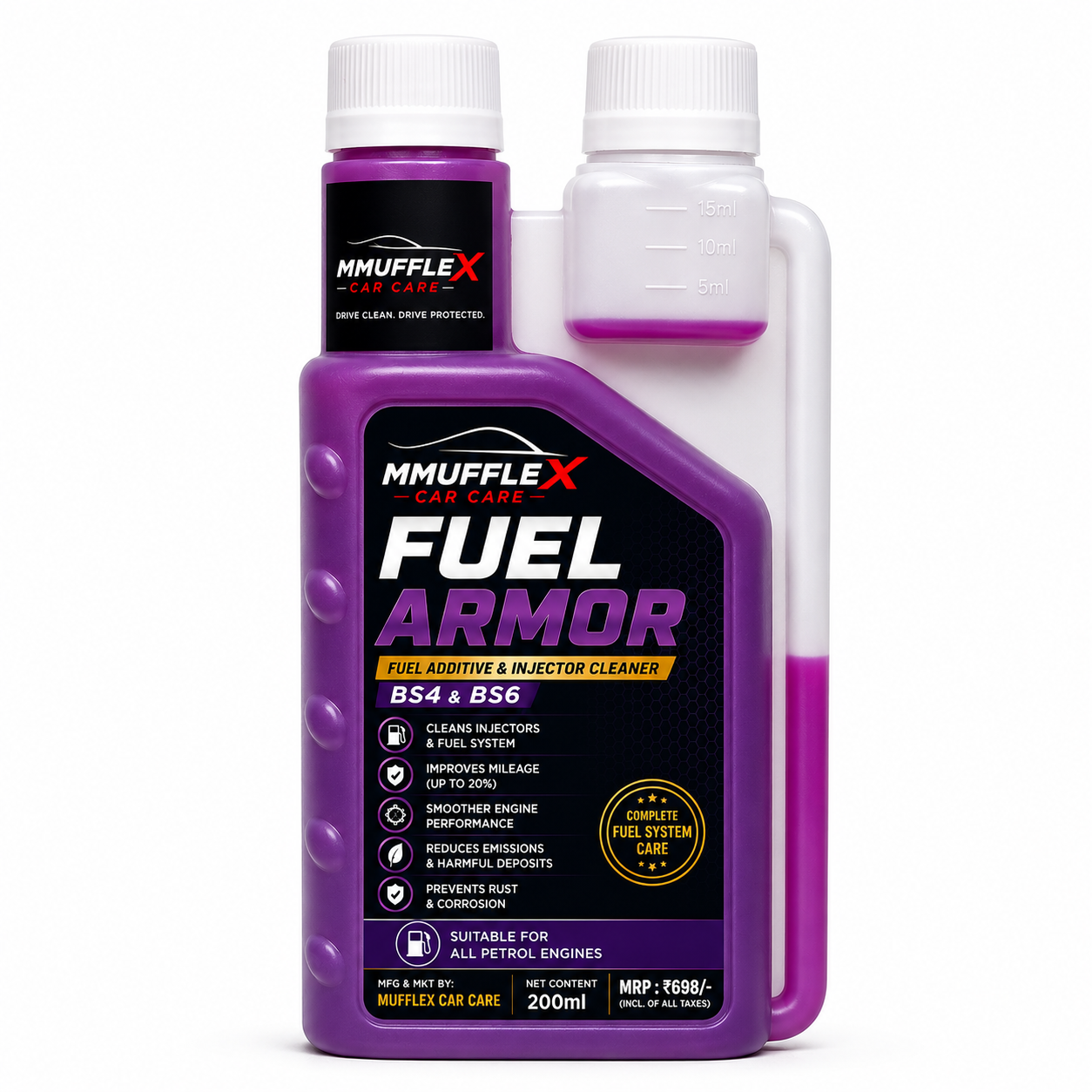 MUFFLEX FUEL ARMOR™ Fuel Additive & Injector Cleaner
