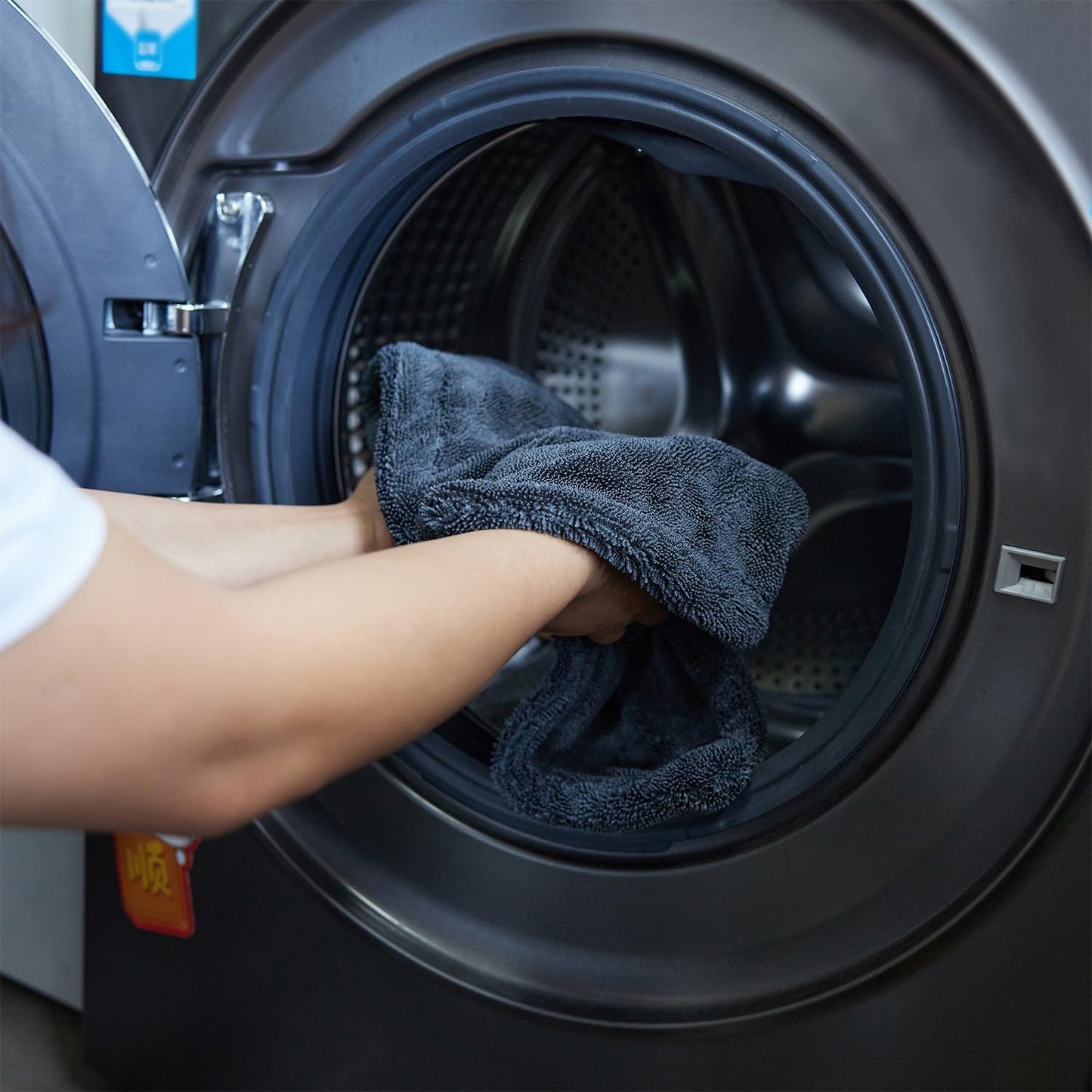 Microfiber Cloth for Car – 1200 GSM, 40x60 cm, Grey, 1 Pc, Ultra Thick Twisted Loop Drying Towel, Super Absorbent & Lint-Free Edgeless Design for Car Wash, Polishing & Detailing