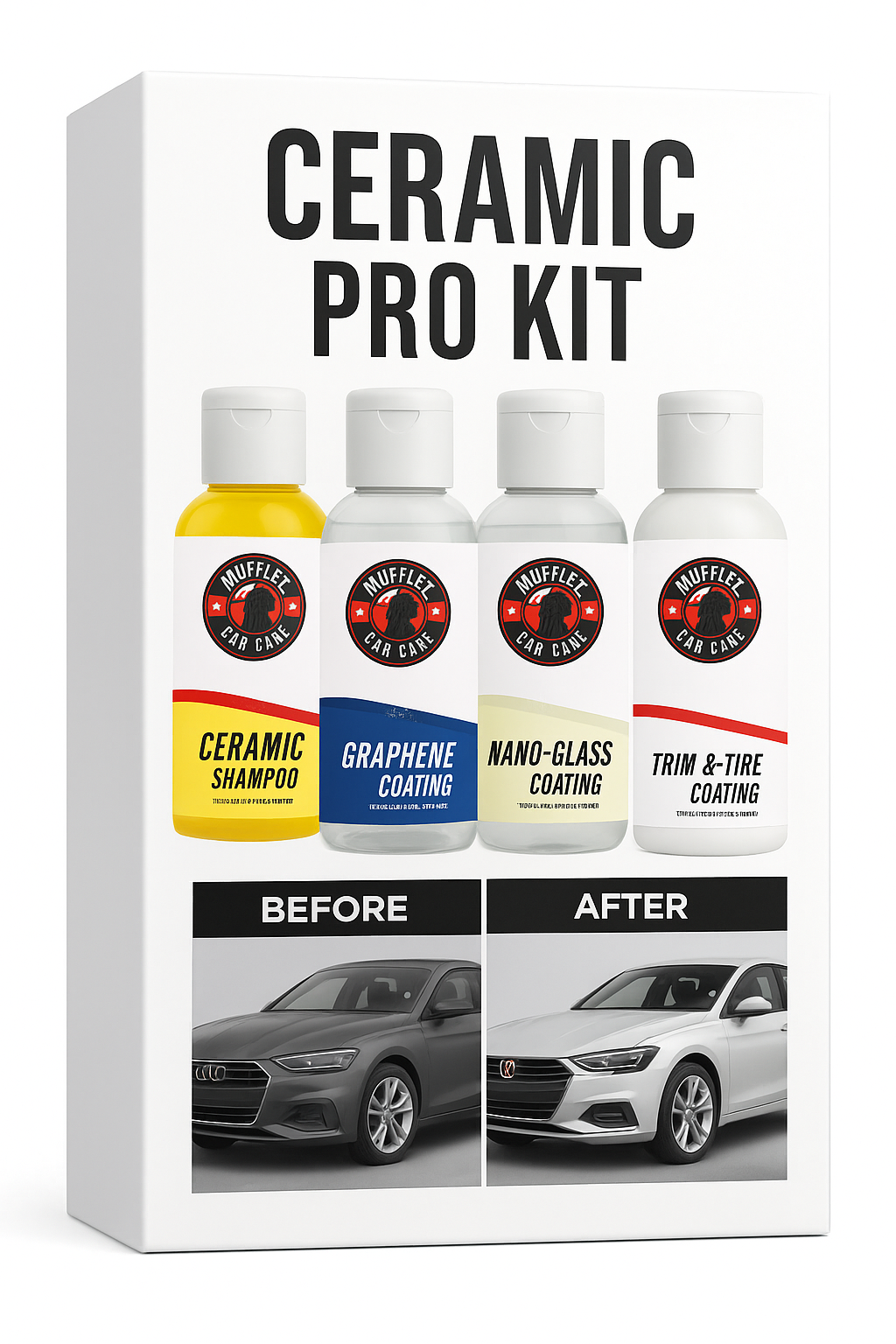 Mufflex Car Care – Ceramic Pro Kit-Up to 6 Months of Advanced Protection