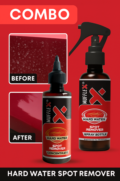 Mufflex Car Care  | Hard Water Stain Remover Powerful Descaler Concentrate (Powerful Combo)