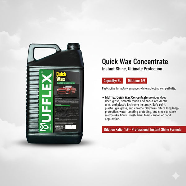 Quick Wax Concentrate-Instant Shine, Ultimate Protection- Dilution Ratio-1:9