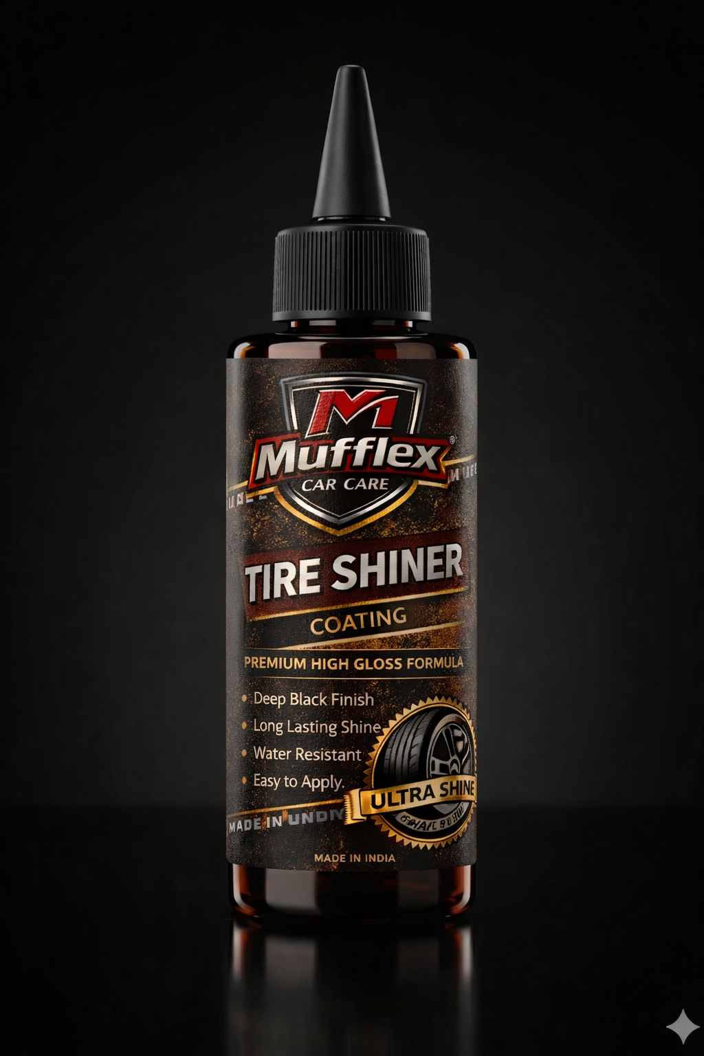 Plastic & Rubber Tire Black Serum Gel Coating Formula