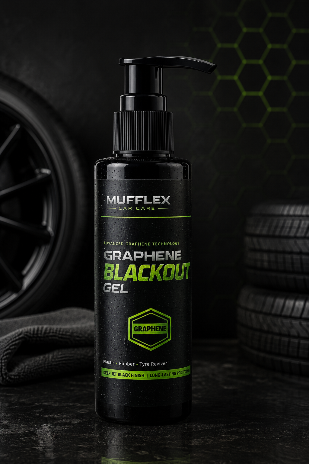 Graphene Blackout Gel-Deep Jet Black Finish | Long-Lasting Protection