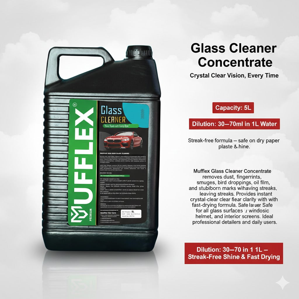 Glass Cleaner Concentrate: Crystal Clear Vision, Every Time