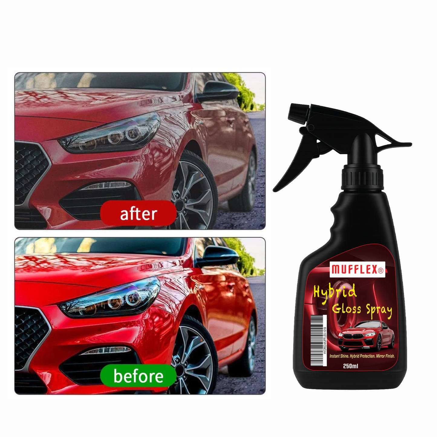 Hybrid Gloss Spray-🔥 Instant Gloss. Hybrid Protection. Mirror Finish