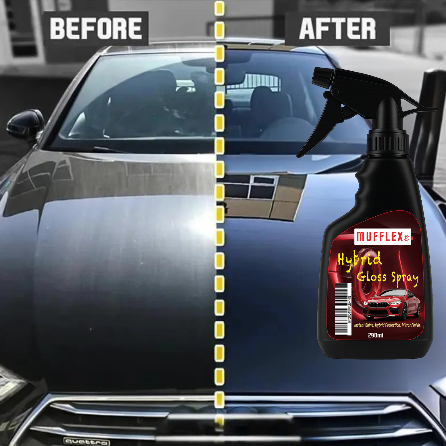 Hybrid Gloss Spray-🔥 Instant Gloss. Hybrid Protection. Mirror Finish