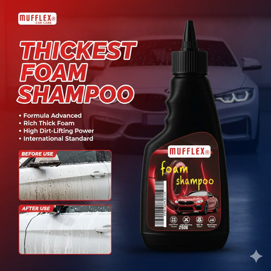 MUFFLEX Thickest Foam Shampoo- Thick Foam. Deep Clean. Ultimate Shine
