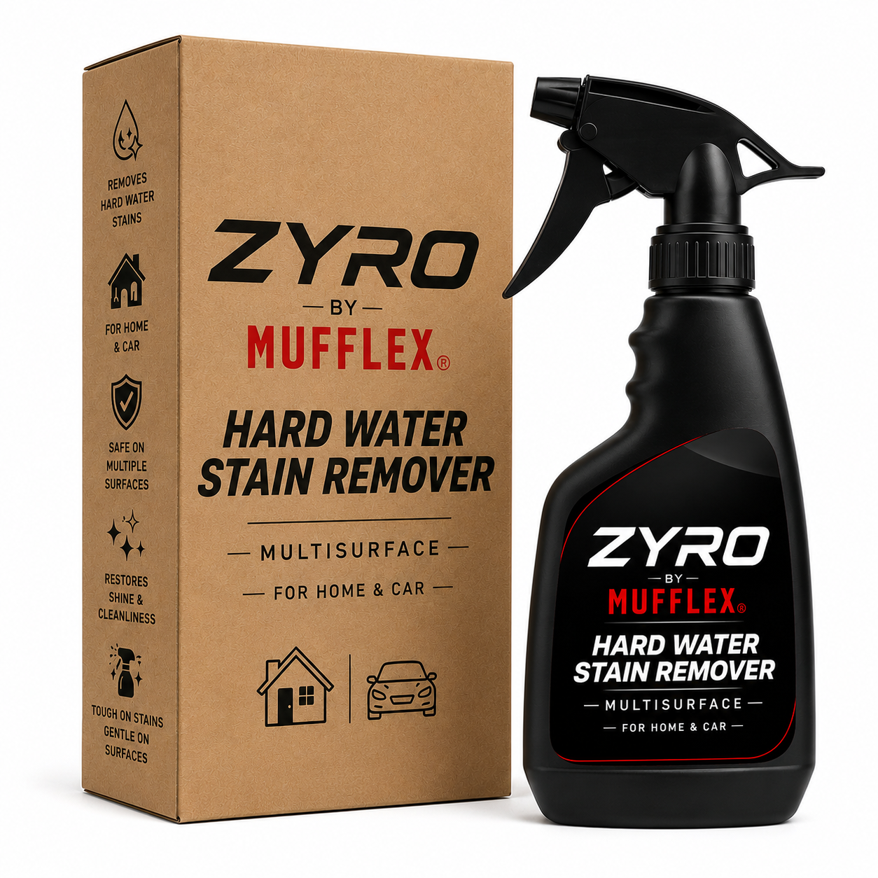 Zyro Hard Water Stain Remover Multisurface Cleaner For Home & Car